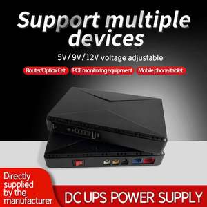 Personnalisable Mini 8800mah UPS LED Affichage 5v/9v/12v Optique Chat Moniteur Monophasé DC Courant pour Routeur Optique Chat Moniteur - Product Image 5