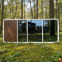Espace de bureau mobile de luxe moderne en forme de cabane, de haute qualité, personnalisable en usine avec panneaux sandwich en acier pour usage résidentiel ou en villa