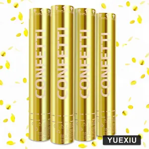 Night Club Shooter Handheld Party Biodegradable Compressed Air Wholesale Party Poppers Wedding Gold Confetti Cannon