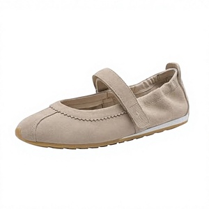 Zapatos planos de cuero casuales y ligeros estilo Mary Jane coreanos para mujer, mocasines con suela de goma antideslizante para el trabajo. - Product Image 2
