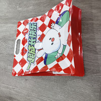 Bolsas troqueladas duraderas Embalaje DE LA EMPRESA Bolsas de compras de plástico Logotipo personalizado resistente a la intemperie