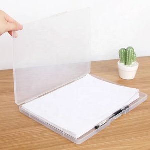 Customized Product Pp Minimalist Style Portable File Storage A4 Plastic File Filing <strong>Box</strong> Plastic <strong>Folder</strong> - Product Image 1