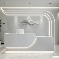 CR144 - Bande lumineuse LED incurvée élégante et durable en bois naturel de qualité supérieure pour bureau, hall d'accueil, salon de beauté