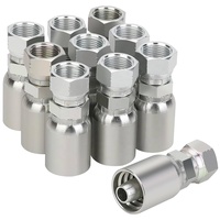 Kit de raccords hydrauliques réutilisables monobloc Gates Megacrimp pour applications automobiles, en acier au carbone forgé, coudes, tés et raccords