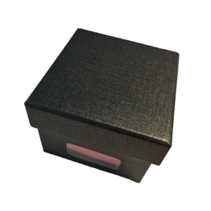 Schlussverkauf Krawattenbox Geschenk kleine Größe schwarzes Fenster Visuelle Schachtel - Product Image 2