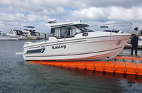 Système de ponton flottant pour yachts, quai modulaire, plateforme de marina pour l'amarrage des bateaux et l'accès en bord de mer