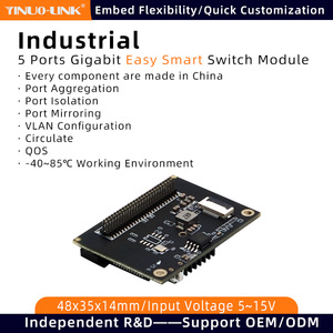 YN-SG20501 hiệu suất cao công nghiệp 5 cổng <span class=keywords><strong>Gigabit</strong></span> dễ dàng thông minh <span class=keywords><strong>Ethernet</strong></span> mô-đun chuyển đổi quản lý cổng giám sát chuyển đổi - Product Image 2