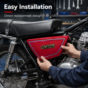 Cubierta Lateral de Batería para Suzuki GN125 Haojue HJ125 125cc, Panel Lateral de Carrocería para Motocicleta Cruiser - Product Image 3