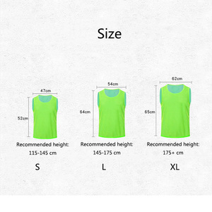 Rompi Seragam Sepak Bola Dua Sisi Pria Wanita, Pakaian Olahraga Sepak Bola Reversibel Cepat Kering Warna-warni - Product Image 4