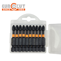 Tournevis à percussion EUROCUT Impact Power S2 noir avec embouts à changement rapide et manchon