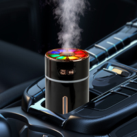 Humidificateur USB pour voiture, purificateur d'air portable, diffuseur de brume rechargeable avec lumière LED colorée pour la maison et les voyages