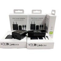 Ensemble de chargeur super rapide Usb c d'origine EP-T2510 25W avec câble de type c pour Samsung Galaxy S25 S24 S23 S22 Ultra