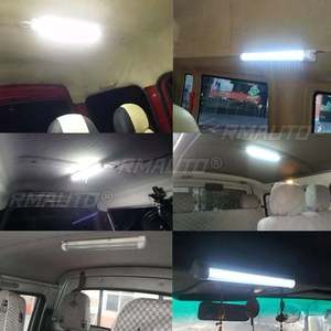 ไฟ LED แถบสีขาวสำหรับตกแต่งภายในรถยนต์ 12V 24V พร้อมสวิตช์เปิด/ปิด สำหรับรถตู้ รถบรรทุก รถบ้าน เรือ RV คาราวาน - Product Image 2