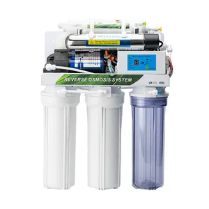 40HQ factory wholesale price pure water drinking UV lamp 6 stage mineral and alkaline RO water filter system