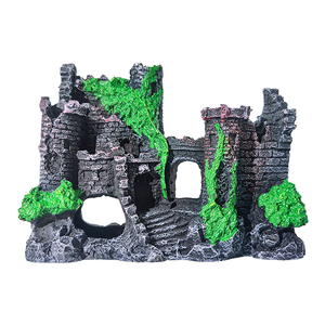 Doe Pet Hot Sale Europese Stijl Simulatie Kasteel <span class=keywords><strong>Aquarium</strong></span> Decoratieve Ornamenten Hars Oude Kasteel <span class=keywords><strong>Aquarium</strong></span> Decoraties - Product Image 2