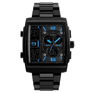 <span class=keywords><strong>Skmei</strong></span> — montre carrée étanche à double temps pour homme, accessoire de mode, 5atm, <span class=keywords><strong>1274</strong></span> - Product Image 1