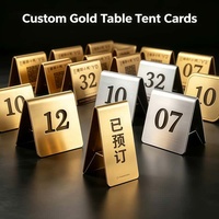 Plaque de table personnalisée en laiton/acier inoxydable de luxe VIP avec code QR, plaque nominative, placage personnalisé, impression UV, support durable, mécanique