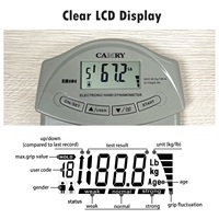 Alat Ukur Kekuatan Genggaman Tangan Digital Camry 90Kg Layar LCD Power Trainer untuk Kebugaran dan Rehabilitasi