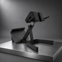 Chaise romaine commerciale pour la musculation, banc d'hyperextension pour la gym, banc d'extension dorsale avec barre de poignée réglable
