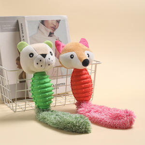 Jouets à mâcher en caoutchouc de haute qualité pour chiens et chats, jouet interactif pour animaux de compagnie inspiré du renard et du raton laveur, directement fourni par le fabricant - Product Image 3