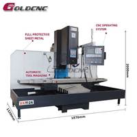 Centre d'usinage vertical CNC 3 axes GOLDCNC XK7126 avec commande Fanuc, broche BT40, broche simple, haute précision