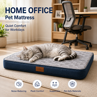 Matelas pour animaux de compagnie pour la maison, avec dessus matelassé doux et soutien durable pour le repos quotidien