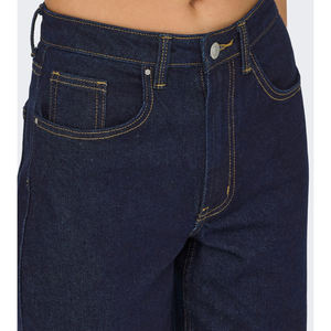 Venta al por mayor señora Denim Jeans Pantalones sueltos de pierna ancha diseño recto para el verano con logotipo personalizado y diseño - Product Image 5