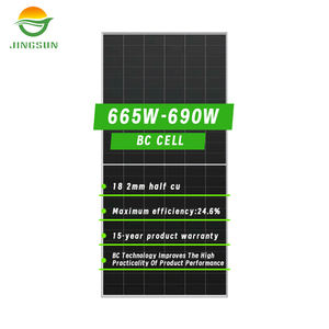 Pannello Fotovoltaico Jingsun Bc Cell per Uso Domestico 665w 670w 675w 680w Effetto Ombreggiatura Ridotto Pannello Solare Bifacciale 690w - Product Image 3