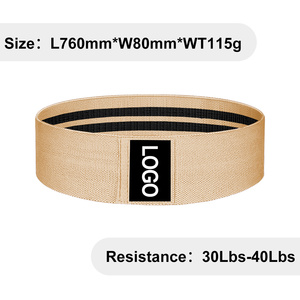 Earth Tone Fabric <b>Resistance</b> <b>Bands</b> Set <b>for</b> Hip Glute <b>Workout</b> Fitness Training - Product Image 2