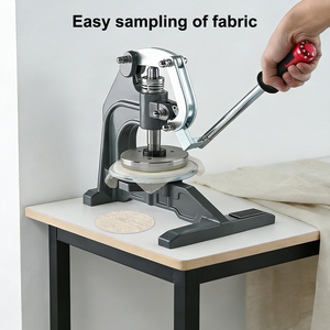 Machine de découpe manuelle à presse pour cuir, tissu, papier, caoutchouc, plastique, acier, avec tête de coupe et levier d'économie d'effort - Product Image 5