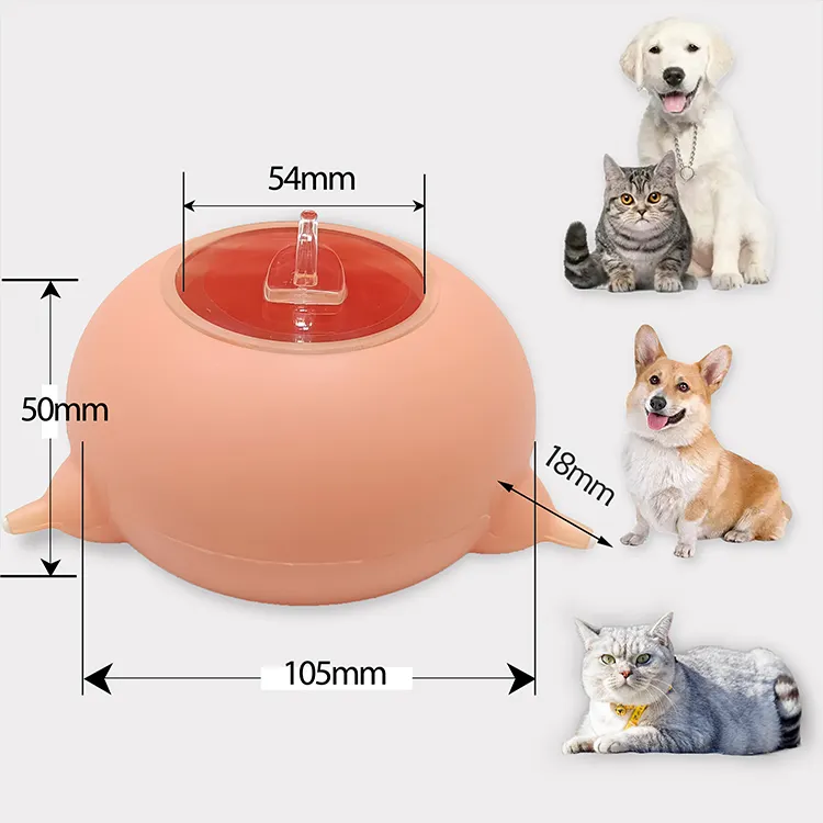 קערת סיליקון מעוגל קטן סיליקון מעוגל קערת כלי האכלת חיות מחמד לחתולים מזון לילדים חתולים