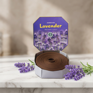 Premium Calming Lavender Scented Incense Coils Darshan Long-Lasting Formula <b>Home</b> Comfort Room Fragrance Mosquito Repellent - Product Image 3