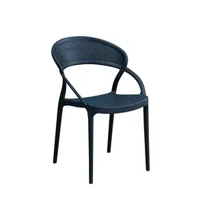 Fabricante Home Furniture Plastic Outdoor Chair Colorido Pp Jardim Seat With Arms