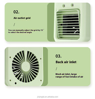 2025 gros ventilateur de refroidisseur d'air 7 couleurs brume ventilateur de refroidissement par eau climatiseur avec télécommande chambre vaporisateur humidificateur ventilateur