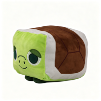 Peluche Tortue Sprite Mignonne en Forme de Cube, Super Douce, Lavée, 31-50cm, Poupée en Peluche Rembourrée en Coton PP, Vente en Gros Usine, OEM, Cadeau pour Enfants