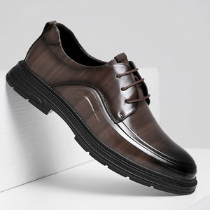 Zapatos Formales de Cuero para Hombre, Hechos de Cuero Vacuno de Primera Calidad, Estilo Británico, Modernos, de Cuero Genuino para Hombres Jóvenes - Product Image 3