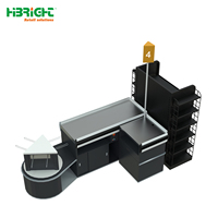 Comptoirs de caisse en acier durables au design moderne Highbright HBE-CC, audités BSCI, vente en gros avec 7 compartiments pour les pharmacies