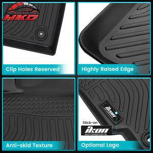 Tapis de sol moulés en 3D en TPE pour VinFast VF8 2023-2025, protection avant et 2ème rangée, 3 pièces, toutes saisons, remplacement - Product Image 3