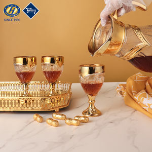 JINGHUANG VERRE Poignée d'<span class=keywords><strong>alcool</strong></span> Tasses à vin en cristal de qualité supérieure Couvercle de <span class=keywords><strong>carafe</strong></span> Verrerie de fête Verrerie de bar Ensemble de pichets à boisson - Product Image 4