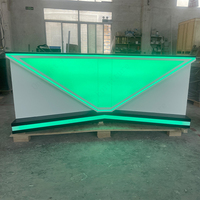 Table de bar DJ, table à vaisselle, table de fête KTV, boîte lumineuse à LED, commande vocale, mobile