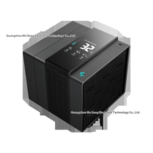 DeepCool Asasin 4 VC CPU double ventilateur radiateur affichage numérique entièrement noirci LED contrôle de la température muet ordinateur ventilateur en cuivre - Product Image 5