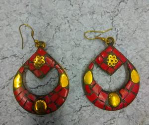 Boucles d'Oreilles en Métal avec Logo, Emballage Personnalisé, Vente Directe d'Usine, Laiton, Gravure Colorée, Boucle d'Oreille à Breloque - Product Image 4