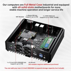 工业迷你电脑，无风扇台式电脑，Core I3-8130U 2.2-3.4GHz，Win-11 Pro，16G DDR4 RAM，256G SSD，VGA/HDMI 4K 60Hz - Product Image 4