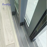 Porte coulissante d'angle de porte en aluminium Superwu pour la maison Usine chinoise conforme à la norme US AU avec du matériel de haute qualité