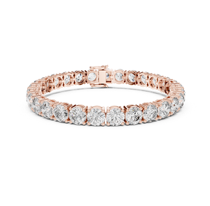Bracelet en diamant cultivé en laboratoire en or, bracelet tennis, bijoux de créateur contemporains, accessoire de mode élégant - Product Image 3