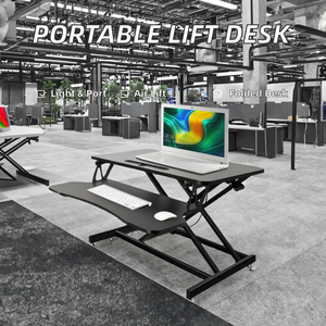Escritorio Plegable Neumático de 2 Niveles, Moderno, Ligero y Portátil, con Marco de Aluminio para Estaciones de Trabajo Móviles, Venta al Por Mayor - Product Image 2