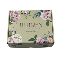Emballage de boîte en carton de fleur imprimée personnalisée