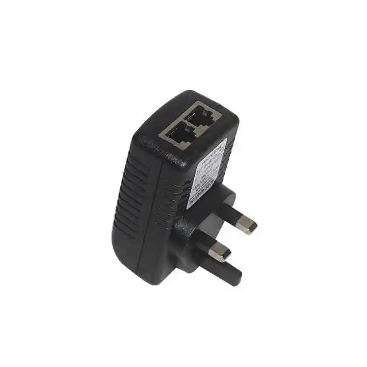 2 Pot Plug 220V Over Ethernet Switch 48V POE Adaptador 30W 12V 1.5A Pasivo Poe Power Injector