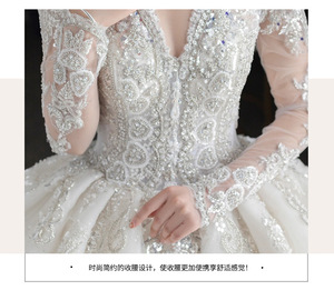 <span class=keywords><strong>Robe</strong></span> <span class=keywords><strong>de</strong></span> <span class=keywords><strong>mariée</strong></span>, nouvelle <span class=keywords><strong>robe</strong></span> <span class=keywords><strong>de</strong></span> <span class=keywords><strong>mariée</strong></span> principale, style cour, grande taille, taille haute, pour <span class=keywords><strong>femme</strong></span> <span class=keywords><strong>enceinte</strong></span> - Product Image 3