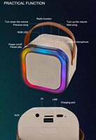 Speaker Karaoke Mini Portabel Nirkabel K12 Terlaris dari Pabrik dengan Mikrofon untuk Rumah
